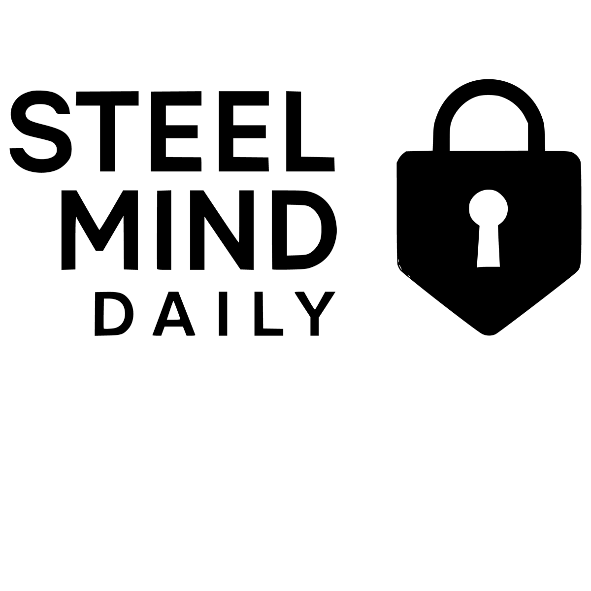 Steel Mind Daily logo — minimalist emblem representing mental strength and daily discipline